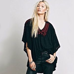 Free people dark crystal cape tunic